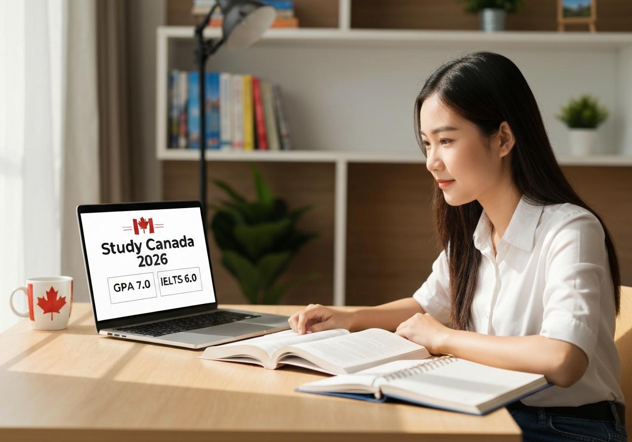 Bí quyết 1 - Giải mã điều kiện du học Canada 2026: Biến GPA 7.0 và IELTS 6.0 thành lợi thế